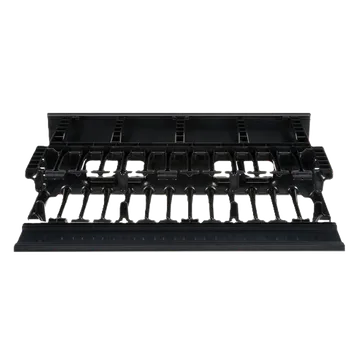 Serverovna NM2 Horizontální vyvazovací panel 2U, v. 88mm, h. 332mm, oboustranný, černý