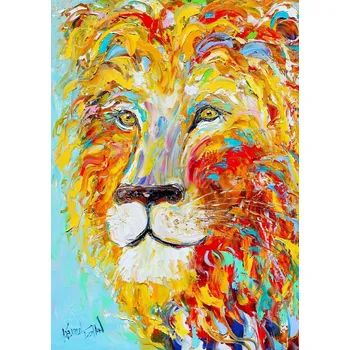 Puzzle Enjoy Barevný lev 1000 dílků