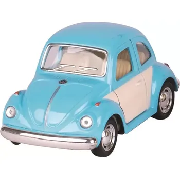 autíčko Goki Volkswagen Brouk klasik 1967 na zpětné natažení žlutý