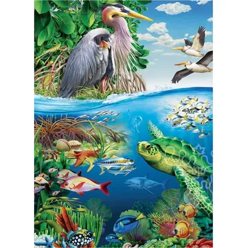 Puzzle Rodinné puzzle Den Země 350 dílků COBBLE HILL