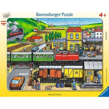 Puzzle Ravensburger puzzle Na nádraží 41 dílků