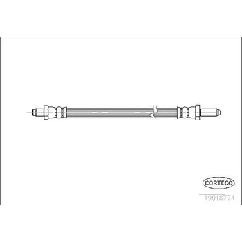 Brzdová hadice Brzdová hadice CORTECO 19018774