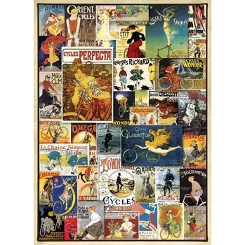 Puzzle Eurographics puzzle Vintage cyklistické plakáty 1000 dílků