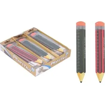 pravítka Dřevěné pravítko ve tvaru tužky 12 cm