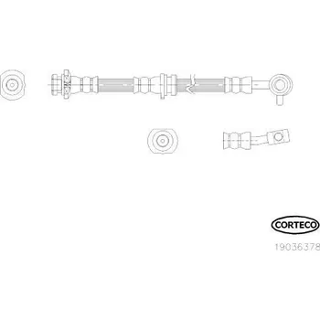 Brzdová hadice Brzdová hadice CORTECO 19036378