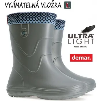Dívčí obuv DEMAR holínky VIBES 0320 C metallic grey vel.22-41, --- - 32-33