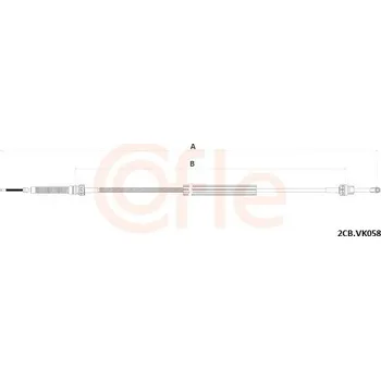 Tažné lanko, ruční převodovka COFLE 92.2CB.VK058