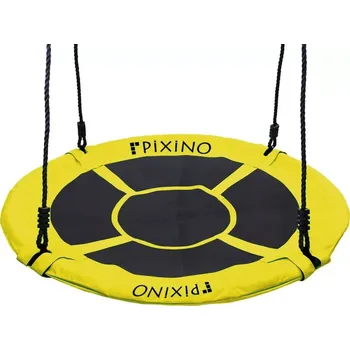 Dětská houpačka Pixino houpací kruh Čapí hnízdo 100 cm žlutá