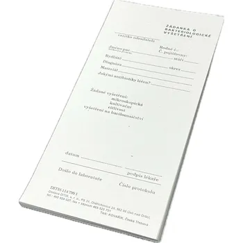 Tiskopis DITIS Žádanka o bakteriologické vyšetření (blok)