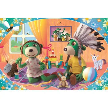 Puzzle Puzzle Treflíci společná zábava MAXI 24 dílků