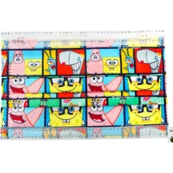 Jednorázová dětská rouška s motivem Spongebob v kalhotách