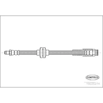 Brzdová hadice Brzdová hadice CORTECO 19035274