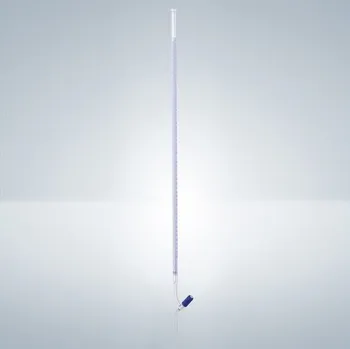 Odměrný válec Hirschmann Laborgeräte Byreta přímá B, modrý Schellbach, ventil Objem: 50 ml