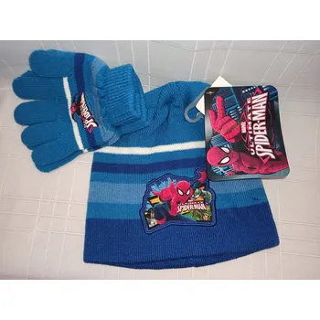 Čepice Marvel Chlapecká zimní souprava Spiderman Barva: Modrá