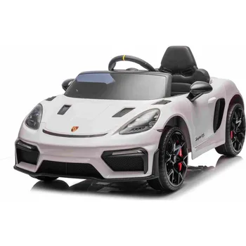 Dětské elektrovozidlo KidVolt Dětské elektrické Porsche 718 Spyder | 2x45W | lakovaná bílá