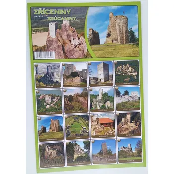 Dřevěná hračka Pexeso Zříceniny