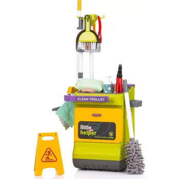 Hračka pro nejmenší CHIPOLINO 162082 Uklízecí vozík 16ks