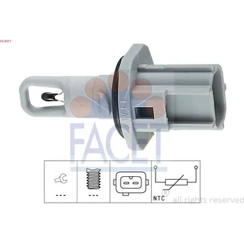 Čidlo automobilu Snímač, teplota nasávaného vzduchu FACET 10.4017