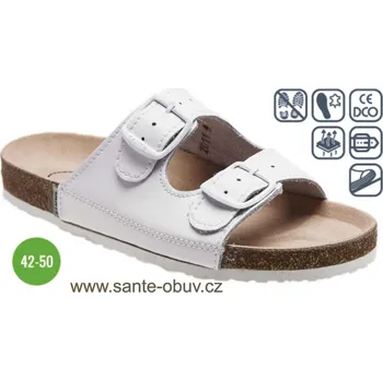 Dámská zdravotní obuv SANTÉ N/22/10 BÍLÁ zdravotní pantofel PRACOVNÍ, bílá - 48