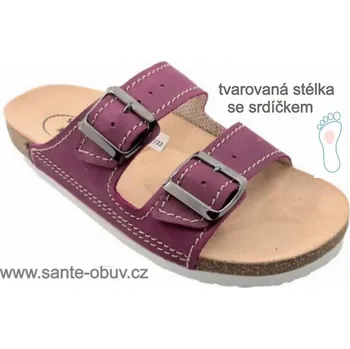 Dámská zdravotní obuv SANTÉ D/23/75/BP FIALOVÁ zdravotní pantofel, --- - 39
