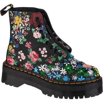 Dámská zimní obuv Dámské kotníkové boty 27128001 Floral DM27128001 Černá mix barev - Dr. Martens černá- MIX barev 41