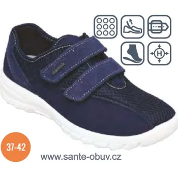 Dámská zdravotní obuv SANTÉ MJ/4009 modrá vycházková obuv HALLUX, modrá - 41