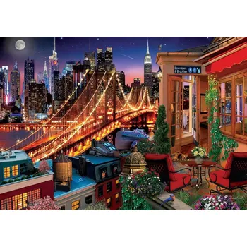Puzzle Puzzle ART PUZZLE Brooklyn z terasy 1500 dílků