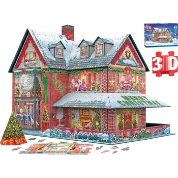 Puzzle EUROGRAPHICS 3D puzzle vánoční chaloupka 1100 dílků