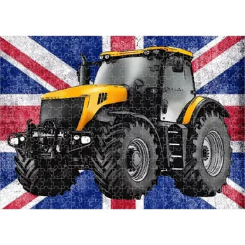 Puzzle Puzzle s traktorem JCB 7230 (puzzle traktory)