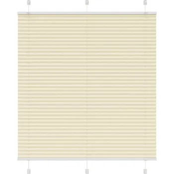 vidaXL Plisovaná roleta krémová 120x150 cm Šířka látky 119,4 cm