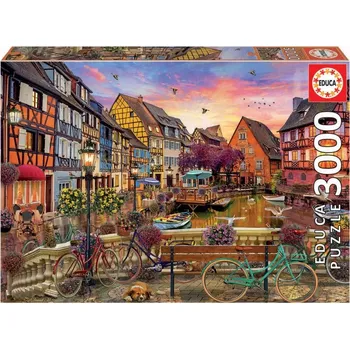 Puzzle Educa Colmar Francie 3000 dílků