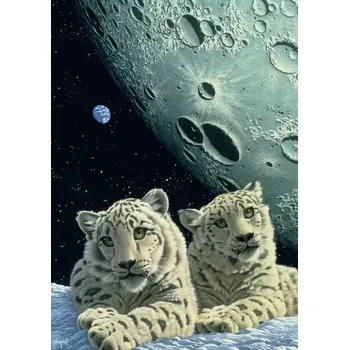 Puzzle Puzzle doupě sněžných leopardů 2000 dílků GRAFIKA