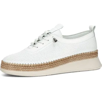 Dámské polobotky Robel dámské kožené polobotky - bílé