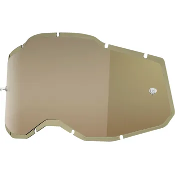 Motocyklové brýle Sklo do brýlí 100% Strata 2 / Accuri 2 / Racecraft 2 Injected olive, univerzální velikost