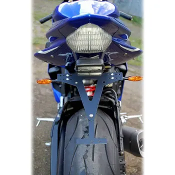 Držák SPZ HSM Držák SPZ YAMAHA R6 06-16, nastavitelný, černý, s držákem odrazky