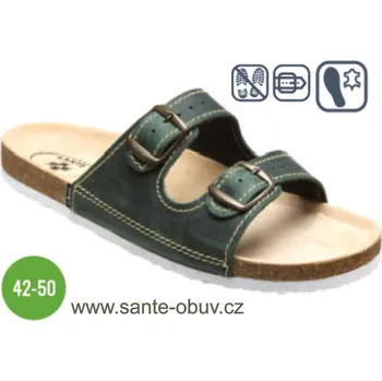 Dámská zdravotní obuv SANTÉ D/22/91/BP ZELENÁ zdravotní pantofel, zelená - 49