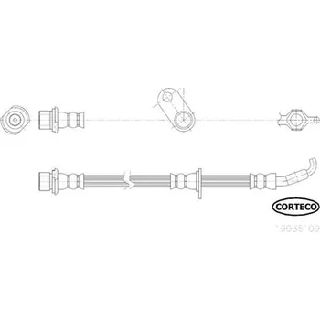 Brzdová hadice Brzdová hadice CORTECO COR19036109