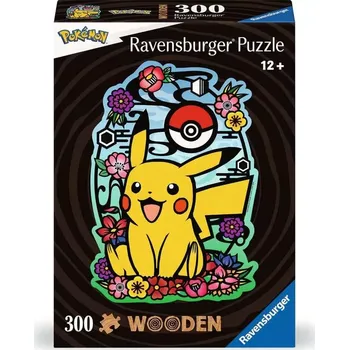 Puzzle Dřevěné obrysové puzzle POKÉMON Pikachu 300 dílků