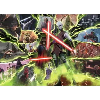 Puzzle RAVENSBURGER Star Wars Záporáci: Asajj Ventress 1000 dílků