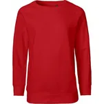 Neutral Dětská mikina bez kapuce z organické Fairtrade bavlny - Červená | 116/122