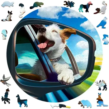 Puzzle Dřevěné puzzle Veselý pes 250 dílků WOODEN CITY