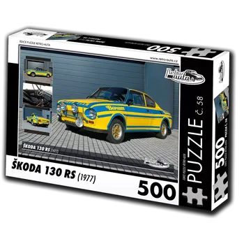 Hračka Retro-Auta č. 58 Škoda 130 RS 1977 500 dílků