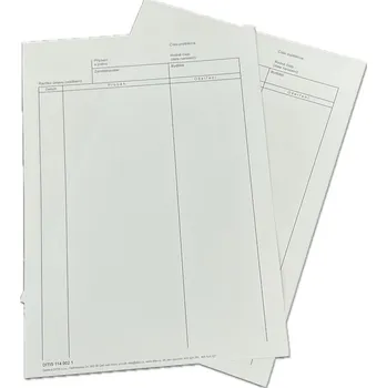 Tiskopis DITIS Zápis o ošetření, Dekurz (karta 20x28 cm)