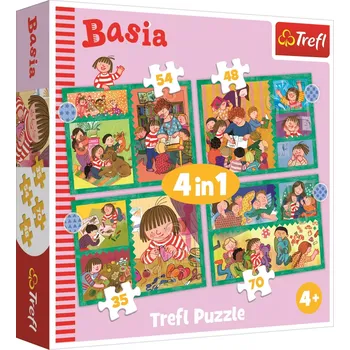 Puzzle TREFL Basia 4v1 35,48,54,70 dílků