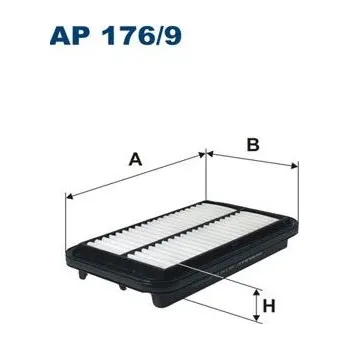 Vzduchový filtr Vzduchový filtr FILTRON AP 176/9