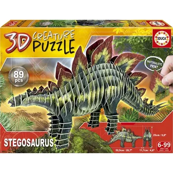 Puzzle Educa 3D puzzle dinosaurus Stegosaurus 89 ks