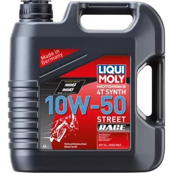 Motorový olej Motorový olej LIQUI MOLY 1686 4T SYNTH 10W-50 RACE, 4L