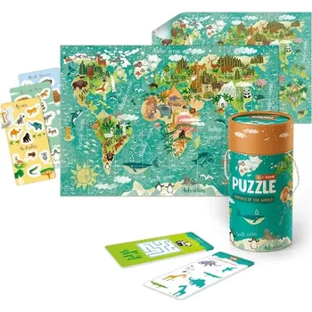 Puzzle Dodo sada puzzle, her a doplňků – světová zvířata