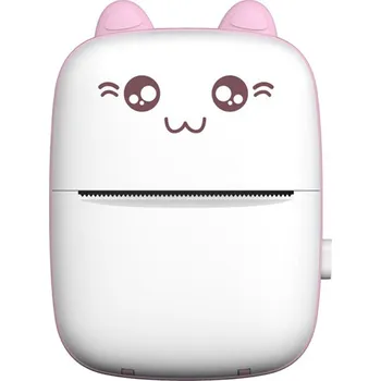 Tiskárna Tiskárna Bluetooth - termotiskárna C9 - černobílý tisk - růžová