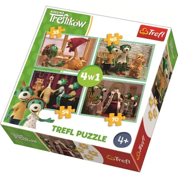 Puzzle Trefl Treflíci 4v1 35,48,54,70 dílků